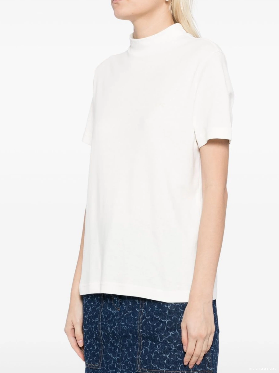 Cheap -cotton A.P.C. Women t-shirt logo-print 0426
